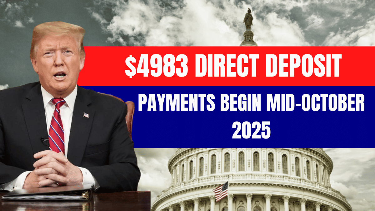 Millions of Americans could see a $4,983 payment hit their bank accounts this October — part of a new federal relief program aimed at helping low-income families, seniors, disabled citizens, and veterans cope with rising living costs. The plan, announced earlier this year, will deliver funds directly through bank deposits, paper checks, or prepaid debit cards starting in mid-October 2025. Here’s a full breakdown of who qualifies, when the money arrives, and how to make sure you don’t miss your payment. Why the Government Is Sending $4,983 The U.S. government has launched this one-time direct payment to ease financial strain caused by inflation, unemployment, and lingering post-pandemic pressures. The payment is meant to give extra breathing room to households struggling with rent, medical bills, or groceries — especially for those already relying on Social Security, SSI, or SSDI benefits. In simple terms, it’s a short-term boost designed to close income gaps and stabilize families still feeling the economic squeeze. Who Will Receive the $4,983 Payment Eligibility is based on income, benefit status, and citizenship. The main groups expected to qualify include: Low-Income Families — Individuals earning below $75,000 annually (or couples below $150,000) qualify for the full amount. Senior Citizens — Those aged 65 or older, especially if they already receive Social Security or pension benefits. Disabled Individuals — Americans receiving SSI (Supplemental Security Income) or SSDI (Social Security Disability Insurance). Veterans — Former military personnel enrolled in federal veteran programs. Single Parents — Households with dependents and limited annual income. Those who fall outside these brackets — such as high-income earners or individuals with incomplete tax filings — will not qualify. How to Check If You’re Eligible You can verify eligibility in a few quick steps: Visit the IRS website (irs.gov) and use the payment eligibility tool. Check your Social Security or SSI online account for updated payment status. Look for updates in your “Payment Profile” if you already receive federal benefits. These portals will confirm both eligibility and the expected date of deposit. How and When the $4,983 Will Be Paid Payments are expected to roll out in two phases between October 10 and October 25, 2025. Distribution will follow three main methods: Direct Deposit – Fastest method for those with updated banking details on file with the IRS or SSA. Paper Check – For individuals without direct-deposit access; expect a short mailing delay. Government Debit Card – Prepaid cards may be issued to those in benefit programs or without active bank accounts. If you haven’t updated your bank information recently, do so before October 5 to avoid delays or returned payments. Who Will Not Receive This Payment The payment excludes: Individuals with incomes above $100,000 (single) or $200,000 (joint). People with missing or incorrect tax information. Those convicted of fraud in prior aid programs. Non-citizens or applicants lacking verified residency status. Documents You May Need If you’re applying or verifying eligibility, keep these documents ready: Social Security Number (SSN) Most recent tax return (2024) Bank account and routing details Proof of residence or disability/pension documentation, if applicable Is the $4,983 Payment Taxable? No. Officials have confirmed this is a tax-free benefit, meaning it won’t count as income and will not affect future tax filings. It’s categorized as social assistance, not taxable compensation. If Your Payment Doesn’t Arrive If you don’t see the deposit by the third week of October, take these steps: Check your payment status online via IRS or SSA portals. Confirm your banking details are correct. Contact your local Social Security office or IRS helpline for reissue. If listed as “Returned,” update your information immediately to trigger reprocessing. What It Means for You For millions, the $4,983 payment represents more than a one-time credit — it’s a lifeline for covering essentials or clearing overdue bills. With inflation squeezing budgets, this program reinforces the government’s push to prioritize economic relief for vulnerable households. In simple terms, if you qualify, this could be your chance to catch up — or finally get ahead. Bottom Line The October 2025 $4,983 payment offers critical support to those who need it most. Make sure your IRS or Social Security details are current, confirm eligibility early, and watch for notifications this month. For eligible families, it’s not just a one-time payout — it’s a step toward renewed financial stability. FAQs 1. What is the $4,983 payment? A one-time direct financial relief from the U.S. government expected in October 2025. 2. Who qualifies? Low-income individuals, seniors, disabled citizens, veterans, and single parents meeting income and documentation criteria. 3. When will it arrive? 4983-dollar-direct-payment-october-2025-irs-ssa-eligibility-check